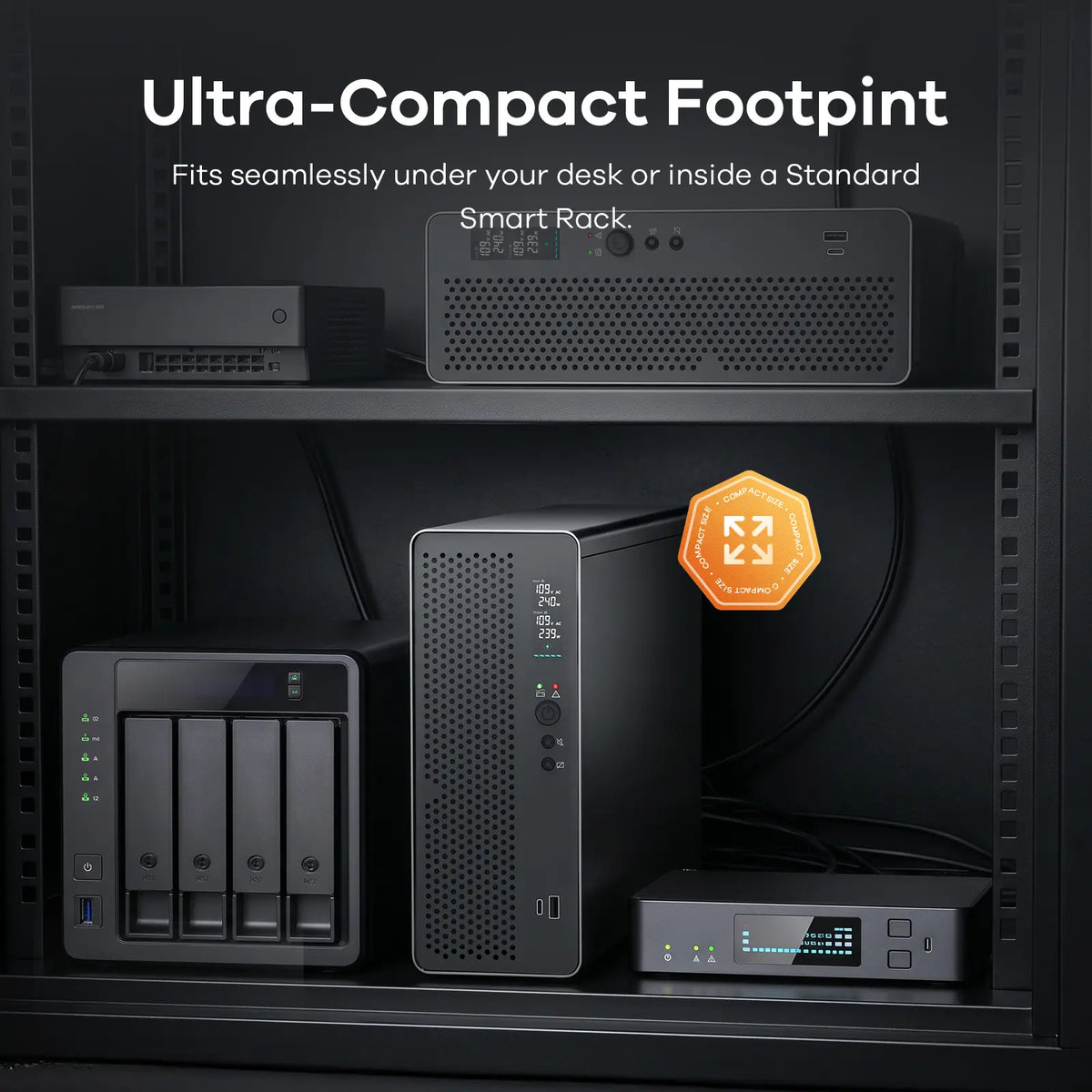ADMLi 1500VA/ 1000W UPS Lithium Backup Battery Grey